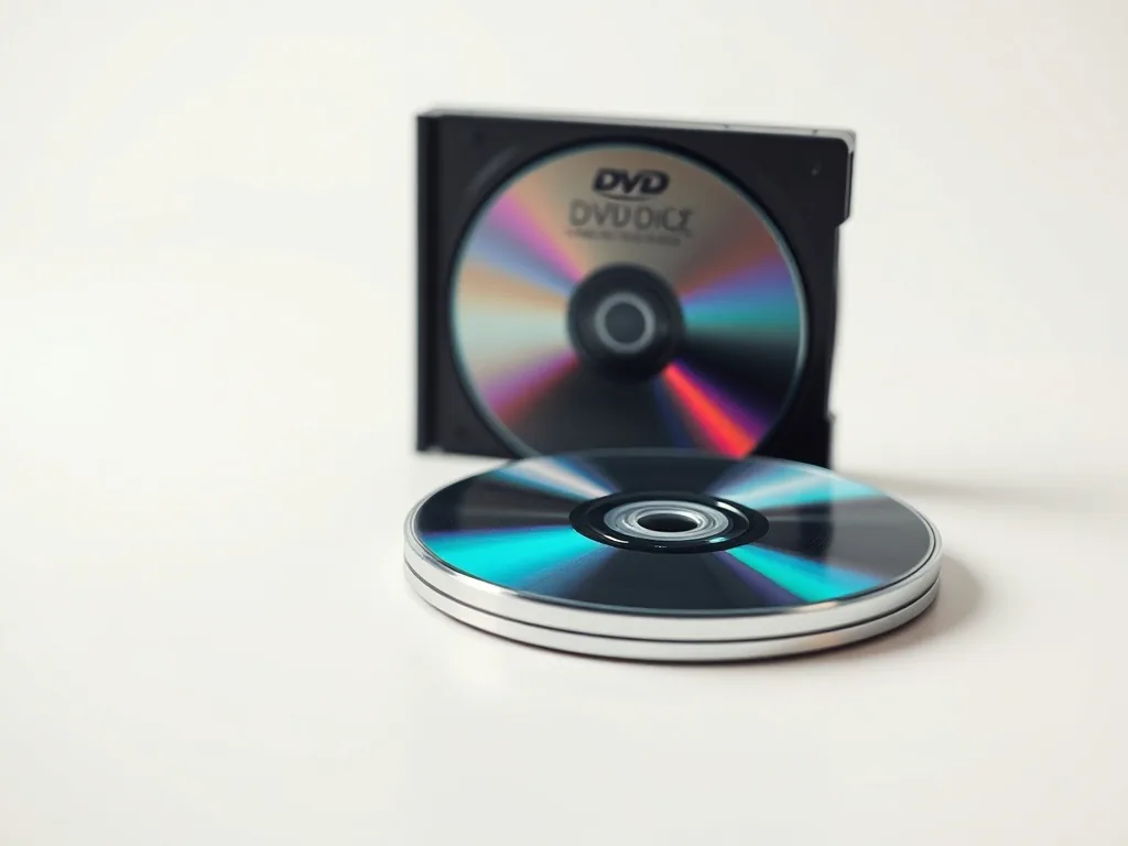 Ein DVD-Laufwerk und eine externe Festplatte nebeneinander auf einem Schreibtisch