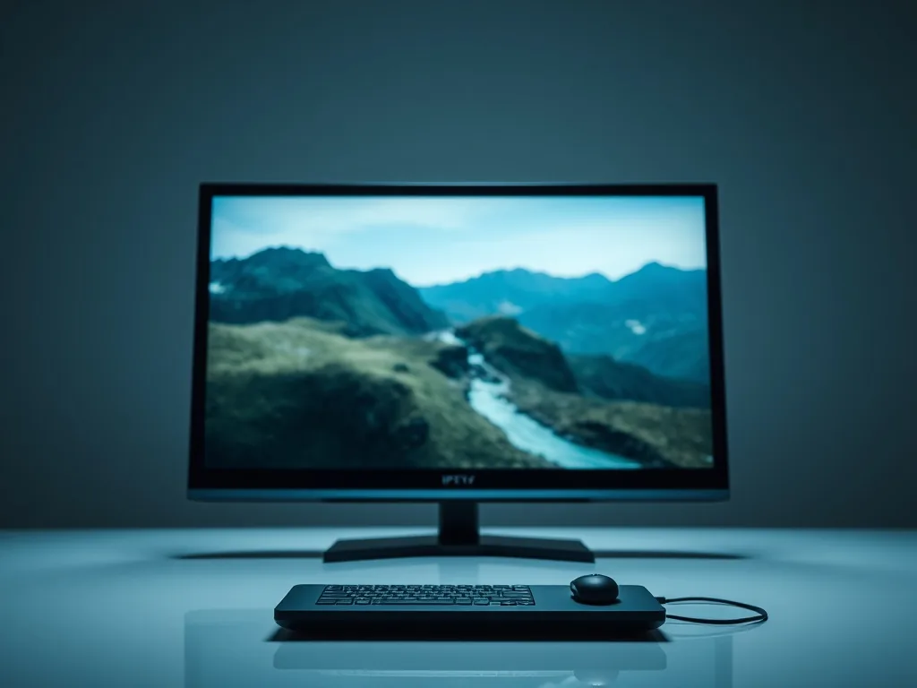 Amazon Fire TV Stick mit IPTV-App auf dem Bildschirm, daneben eine Fernbedienung