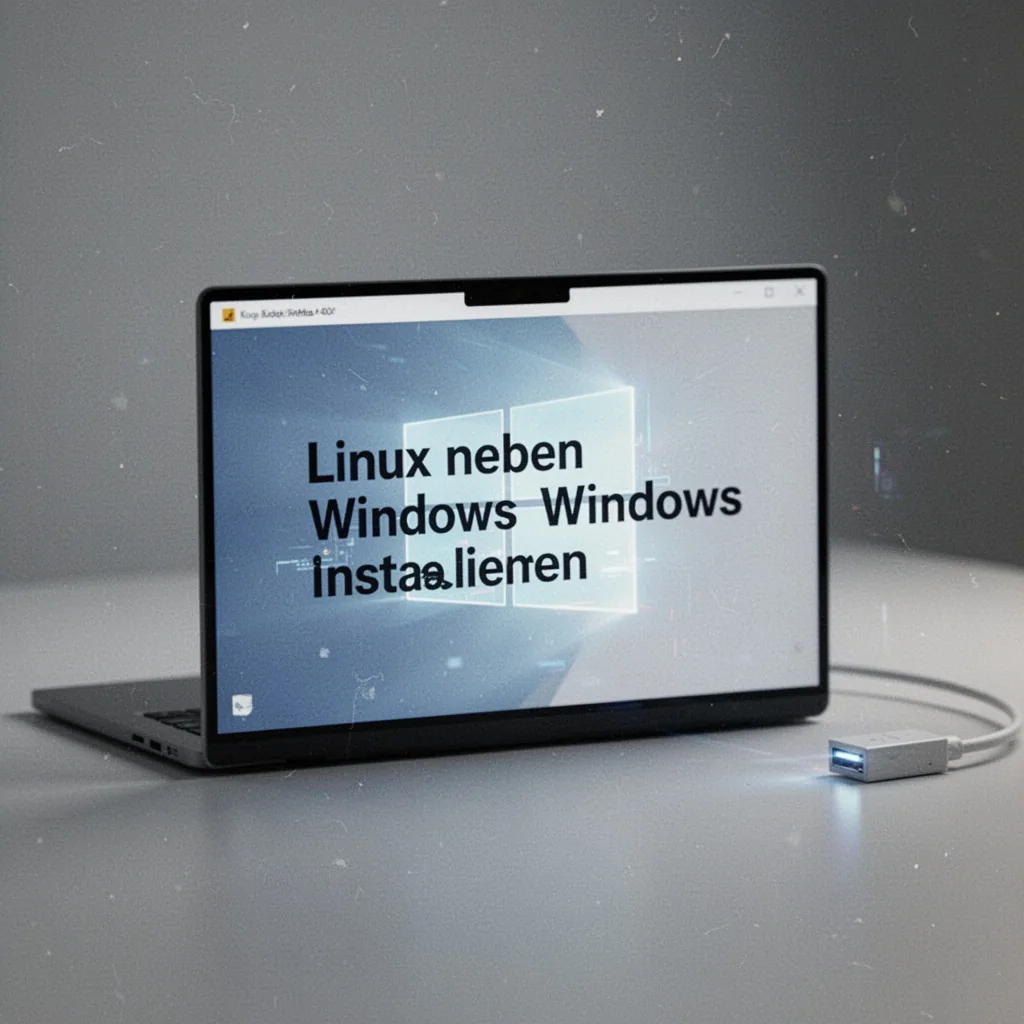 Écran d'ordinateur affichant le menu de démarrage avec Windows et Linux côte à côte